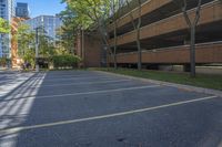 Residential Area in Canada: Parking Lot and Urban Spaces