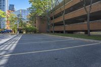 Residential Area in Canada: Parking Lot and Urban Spaces