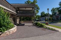 Residential Suburb in Canada: A Clear Sky View