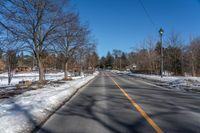 Straight Down the Road in Ontario, Canada