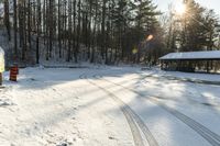 Canada's Winter Parking Lot: Covered in Snow, Bathed in Sunlight