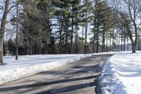 Winter Road in Ontario, Canada