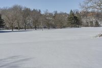 Canada Winter Scene: Frozen Lake