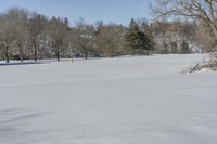 Canada Winter Scene: Frozen Lake