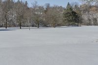 Canada Winter Scene: Frozen Lake