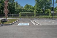 Canadian Asphalt Parking Lot in Residential Area, Day 001