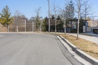 Canadian City: A POV Shot Straight Down the Road