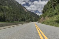 Canadian Highlands: Forest Road with Straight-Down-the-Road POV