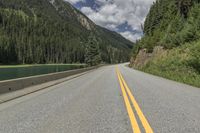 Canadian Highlands: Forest Road with Straight-Down-the-Road POV