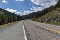 Canadian Landscape in Alberta: Mountains and Forest