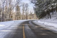 Canadian Landscape: A Gloomy Day Under a Grey Sky