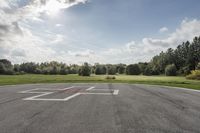 Canadian Landscape with Lush Green Grass and Trees