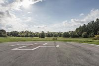 Canadian Landscape of Lush Green Grass and Trees
