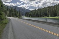 Canadian Landscape: Mountain, Lake, and Forest