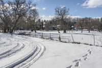 Canadian Landscape in Ontario: Winter Scenery