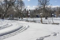 Canadian Landscape in Ontario: Winter Scenery