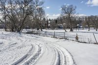 Canadian Landscape in Ontario: Winter Scenery