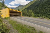 Canadian Landscape: Road Through Mountains