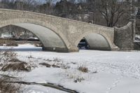 Canadian Landscape in Winter: Snowy Views Near Toronto