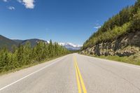 Canadian Mountain Landscape with Clear Sky