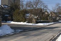 Canadian Residential Architecture: A Winter Scene