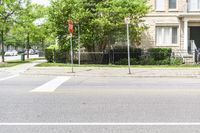 Canadian Residential Area with Trees and Townhomes 001