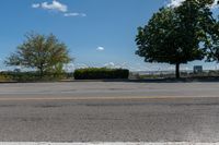 Canadian Residential Road: Trees and Grassy Landscape