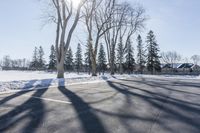 Canadian Residential Streets: Snow Covered and Serene