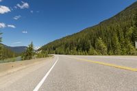 Canadian Road in Alberta: A Landscape under Clear Skies