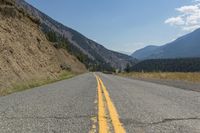 A Canadian Road Through Beautiful Mountains and Nature