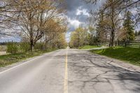 Canadian Rural Road: Shaded by Trees