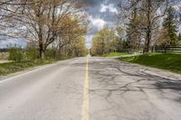 Canadian Rural Road: Shaded by Trees