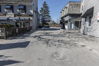 Canadian Suburb: House Shop under Clear Sky