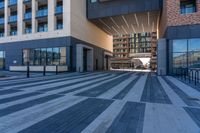 there is an image of a large square in a city street from the outside looking at it