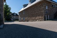 Canadian Suburb: Residential House under Clear Sky in Toronto