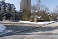 Canadian Suburb Urban Design under Clear Sky