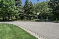 Canadian Suburban Road in Residential Area of Toronto