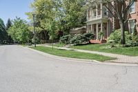 Canadian Suburban Road in Toronto