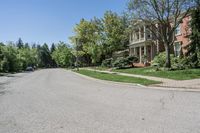 Canadian Suburban Road in Toronto