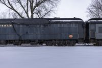 Canadian Winter: Snow Covered Railroad