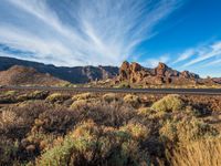 Canary Islands Landscape: Mountain Formation in the Horizon