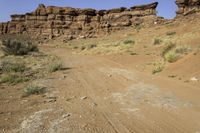 Canyonlands in USA: Clear Sky and Red Rock Landscape