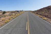 Canyonlands Utah Landscape with Straight Road