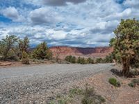 Capitol Reef Landscape: Gravel and Sand Streets