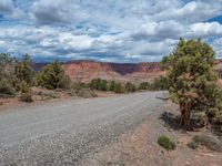 Capitol Reef Landscape: Gravel and Sand Streets