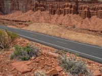 Capitol Reef Road in USA: Driving Through Clouds and Nature