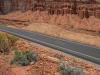 Capitol Reef Road in USA: Driving Through Clouds and Nature