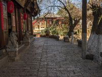 Charming Alley in Lijiang, China with Historic Architecture 001