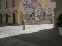 Berlin's Charming Residential Area with Cobblestone Streets