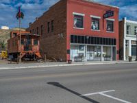 Charming Town in Utah: Clear Sky and Fluffy Clouds